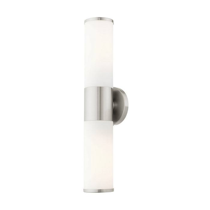 Livex Lighting 16562-91 Two Light Vanity, Brushed Nickel