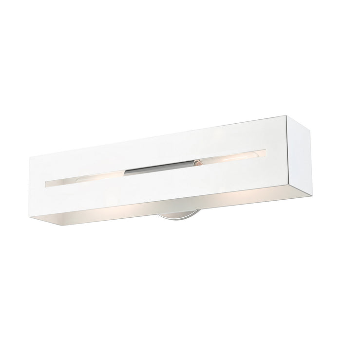 Livex Lighting 16682-05 Two Light Vanity, Polished Chrome