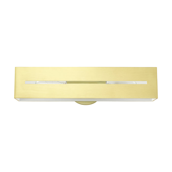 Livex Lighting 16682-12 Two Light Vanity, Satin Brass