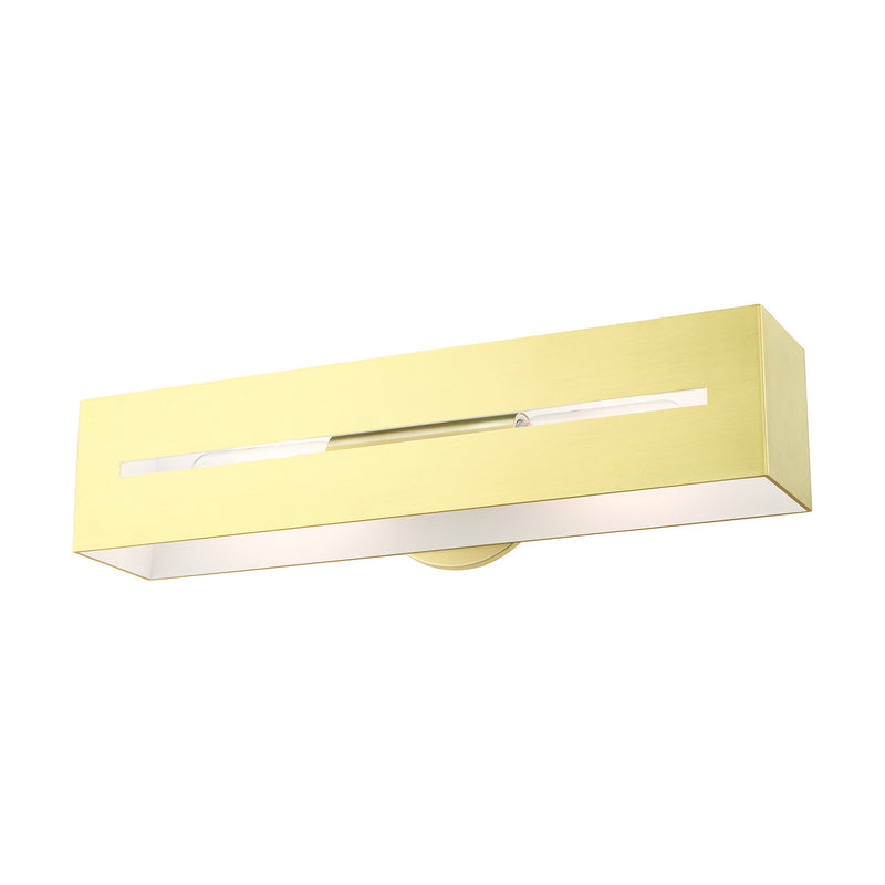 Livex Lighting 16682-12 Two Light Vanity, Satin Brass