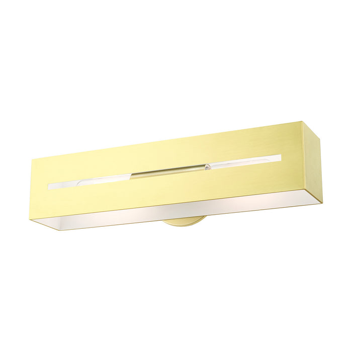 Livex Lighting 16682-12 Two Light Vanity, Satin Brass