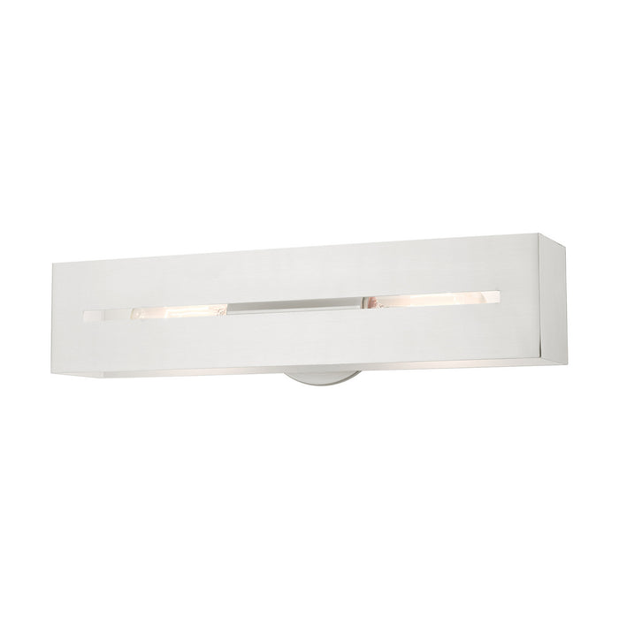Livex Lighting 16682-91 Two Light Vanity, Brushed Nickel