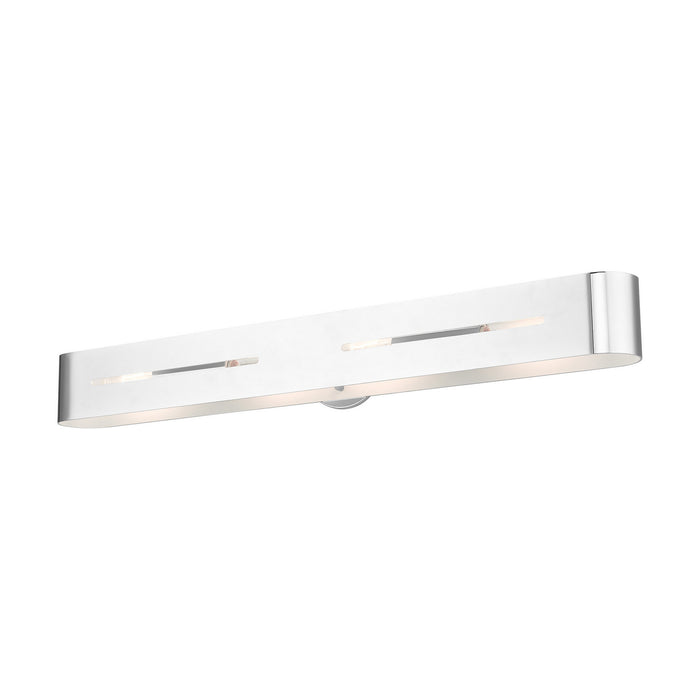 Livex Lighting 16734-05 Four Light Vanity, Polished Chrome