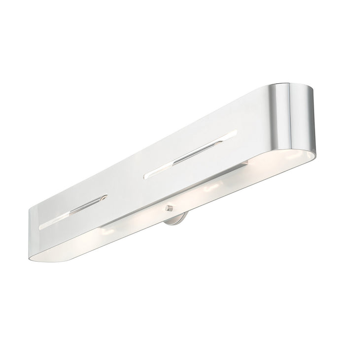 Livex Lighting 16734-05 Four Light Vanity, Polished Chrome