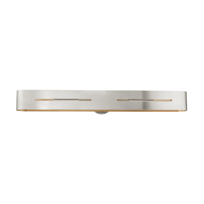 Livex Lighting 16734-91 Four Light Vanity, Brushed Nickel
