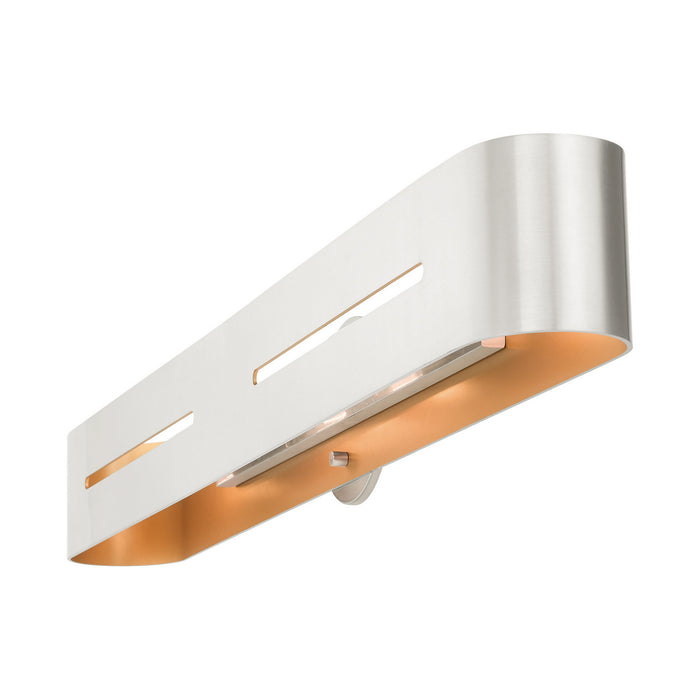 Livex Lighting 16734-91 Four Light Vanity, Brushed Nickel