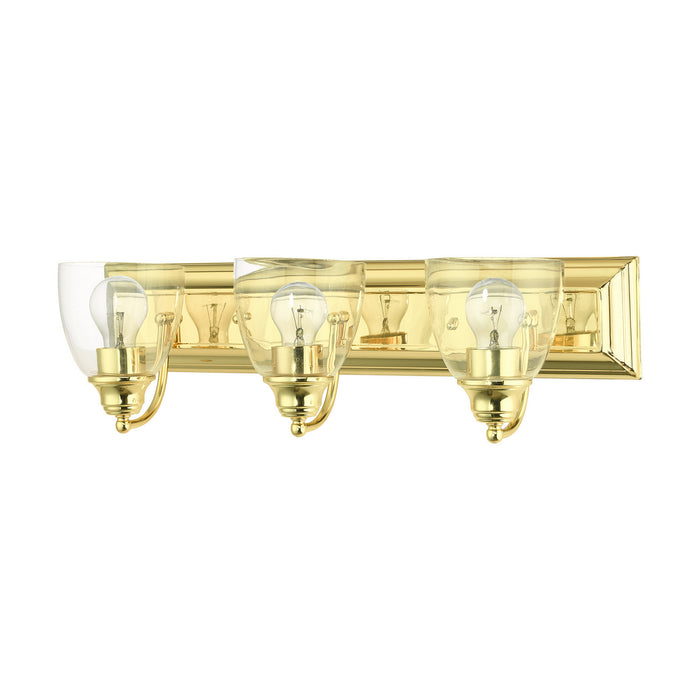 Livex Lighting 17073-02 Three Light Vanity, Polished Brass