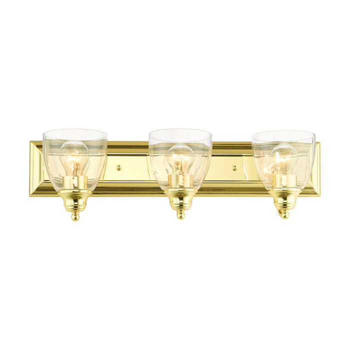 Livex Lighting 17073-02 Three Light Vanity, Polished Brass