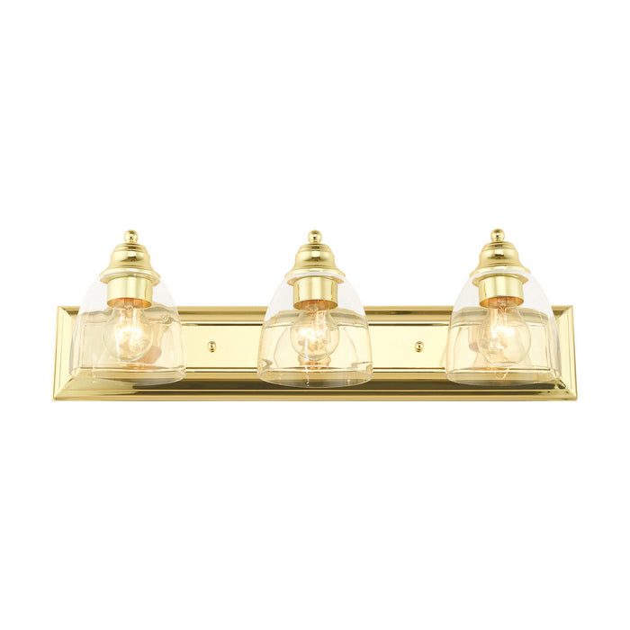 Livex Lighting 17073-02 Three Light Vanity, Polished Brass