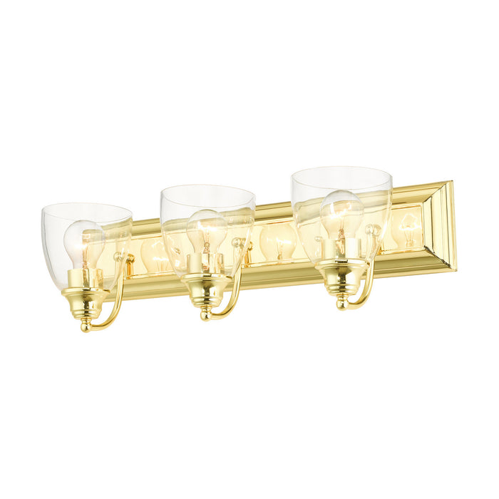 Livex Lighting 17073-02 Three Light Vanity, Polished Brass