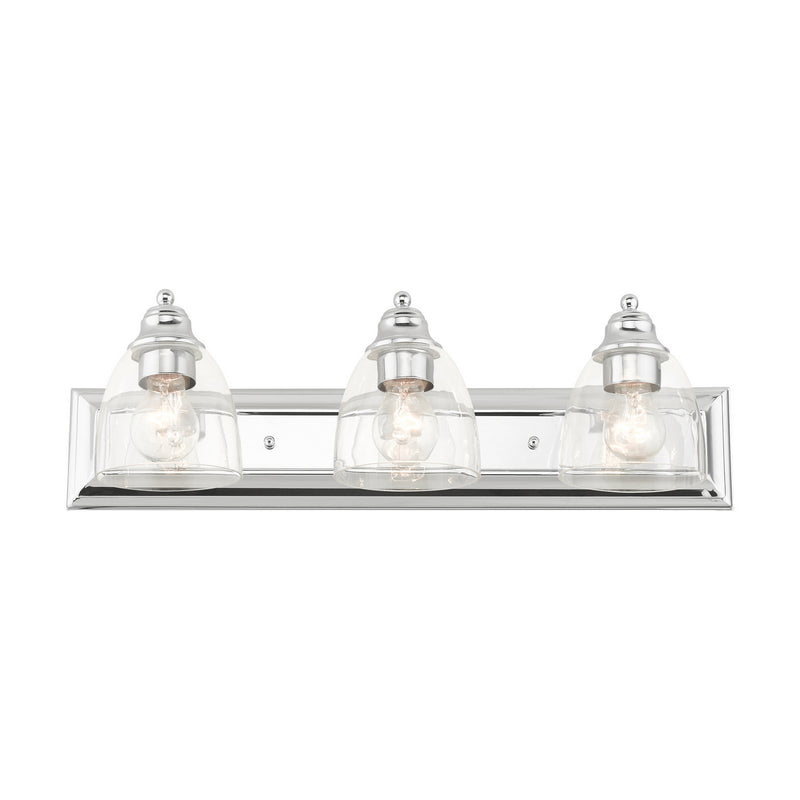 Livex Lighting 17073-05 Three Light Vanity, Polished Chrome