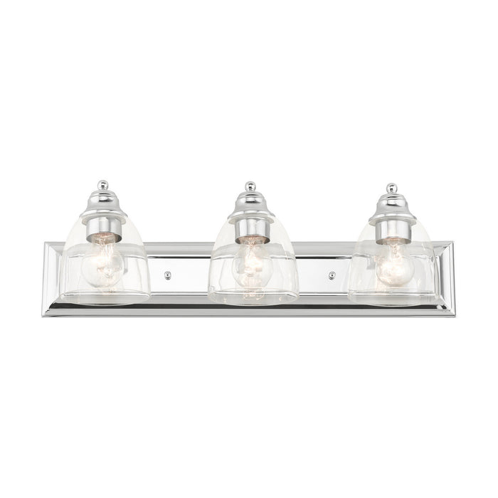 Livex Lighting 17073-05 Three Light Vanity, Polished Chrome