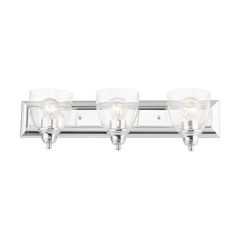 Livex Lighting 17073-05 Three Light Vanity, Polished Chrome