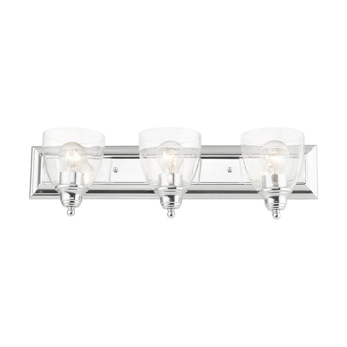 Livex Lighting 17073-05 Three Light Vanity, Polished Chrome