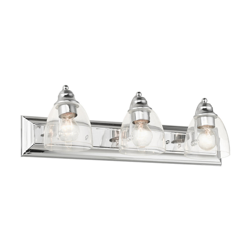 Livex Lighting 17073-05 Three Light Vanity, Polished Chrome