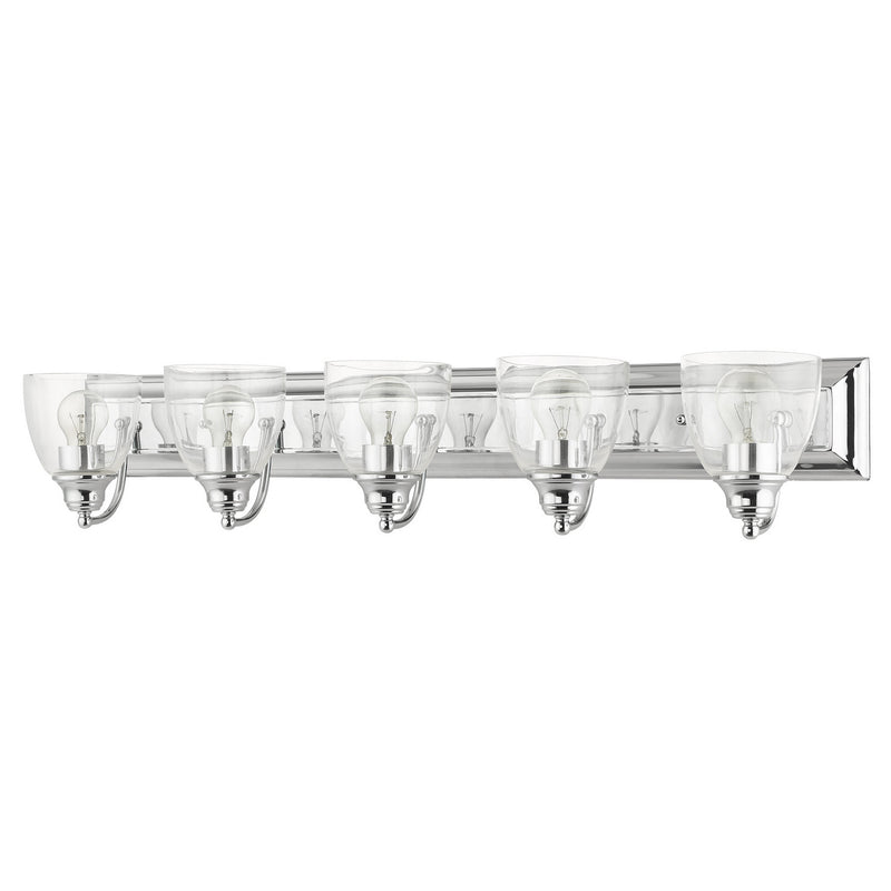 Livex Lighting 17075-05 Five Light Vanity, Polished Chrome