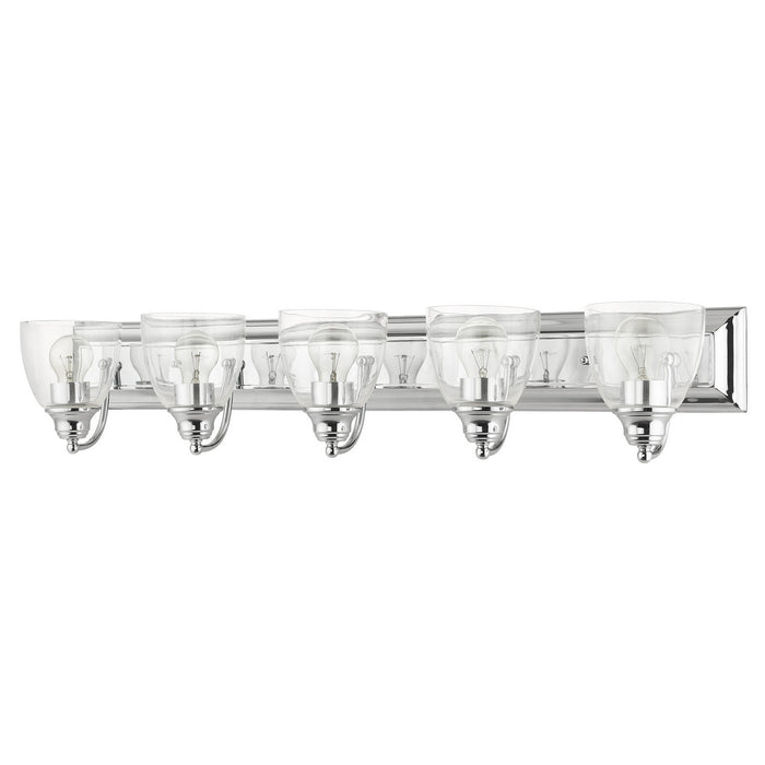 Livex Lighting 17075-05 Five Light Vanity, Polished Chrome