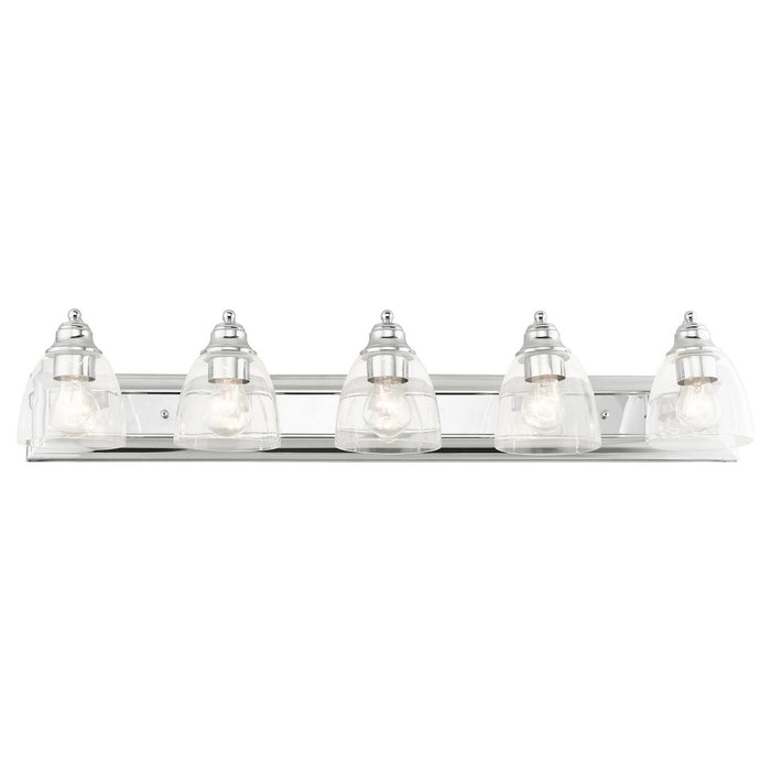 Livex Lighting 17075-05 Five Light Vanity, Polished Chrome