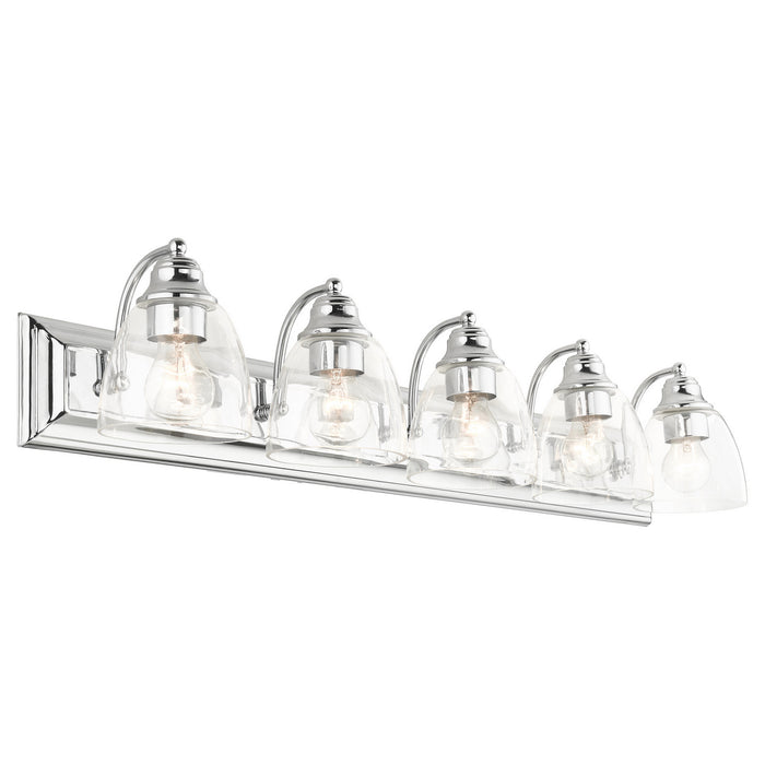 Livex Lighting 17075-05 Five Light Vanity, Polished Chrome