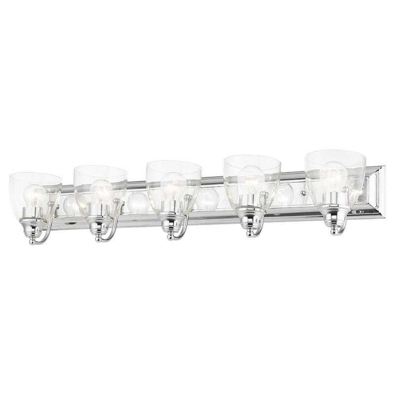 Livex Lighting 17075-05 Five Light Vanity, Polished Chrome