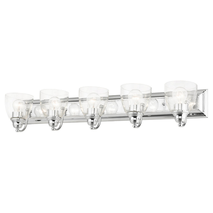 Livex Lighting 17075-05 Five Light Vanity, Polished Chrome