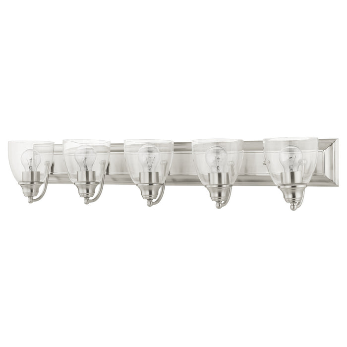 Livex Lighting 17075-91 Five Light Vanity, Brushed Nickel