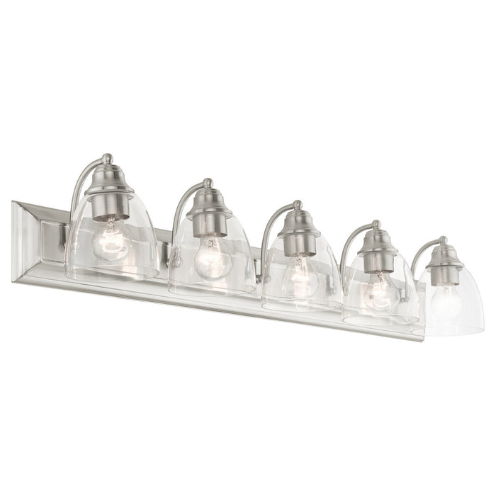Livex Lighting 17075-91 Five Light Vanity, Brushed Nickel