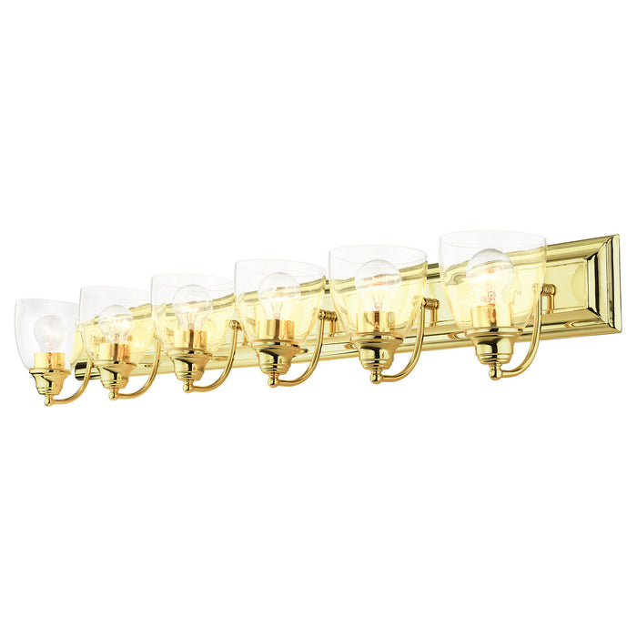 Livex Lighting 17076-02 Six Light Vanity, Polished Brass