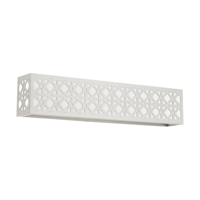 Livex Lighting 17133-91 Four Light Vanity, Brushed Nickel