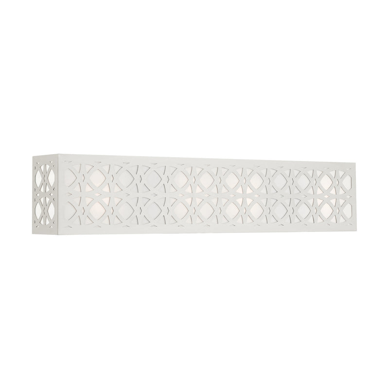 Livex Lighting 17133-91 Four Light Vanity, Brushed Nickel
