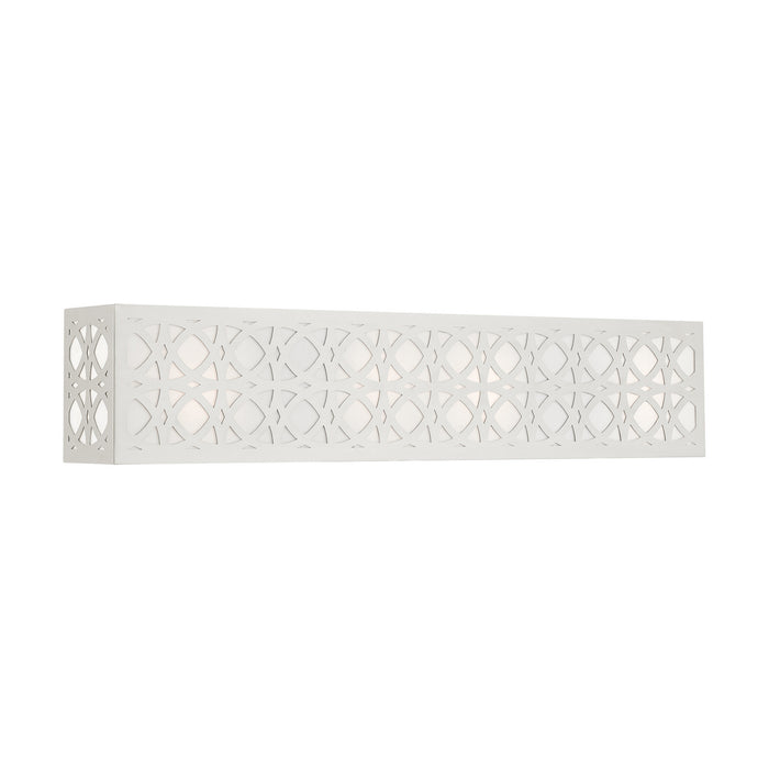Livex Lighting 17133-91 Four Light Vanity, Brushed Nickel
