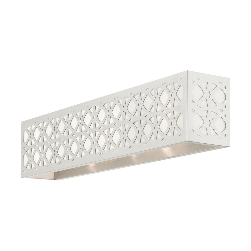Livex Lighting 17133-91 Four Light Vanity, Brushed Nickel