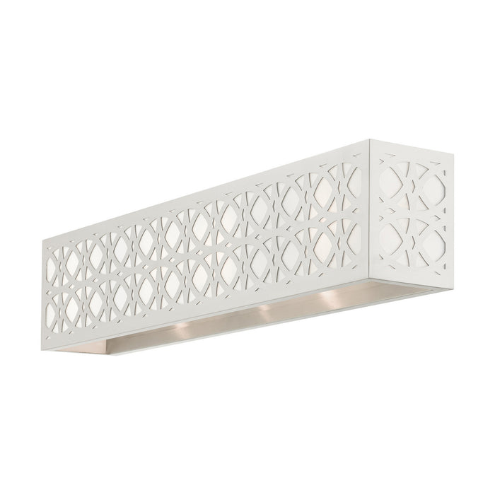 Livex Lighting 17133-91 Four Light Vanity, Brushed Nickel