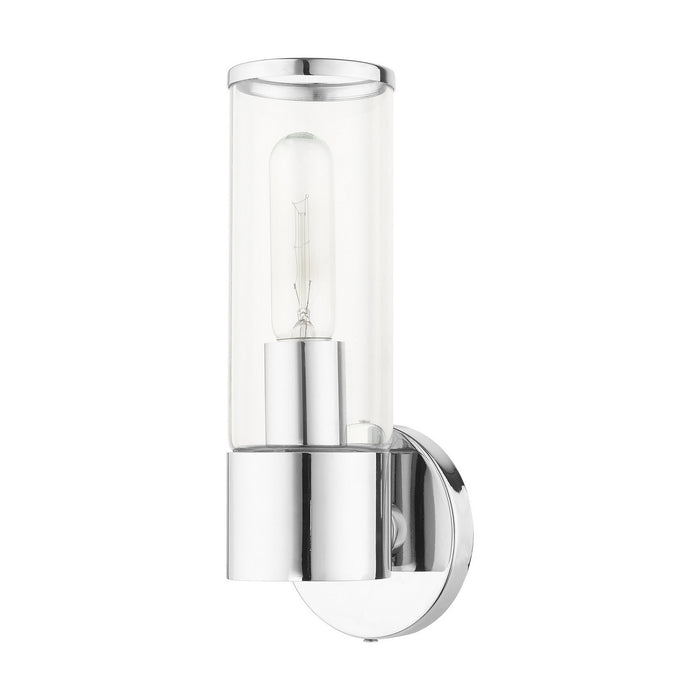 Livex Lighting 17281-05 One Light Wall Sconce, Polished Chrome