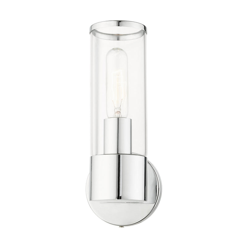 Livex Lighting 17281-05 One Light Wall Sconce, Polished Chrome