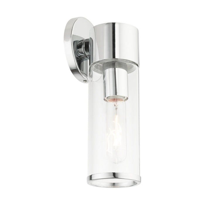 Livex Lighting 17281-05 One Light Wall Sconce, Polished Chrome