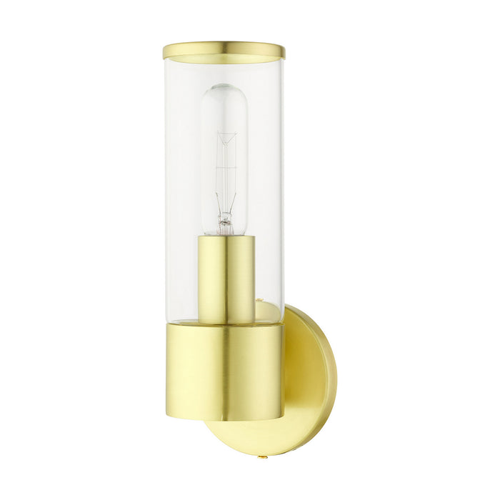 Livex Lighting 17281-12 One Light Wall Sconce, Satin Brass