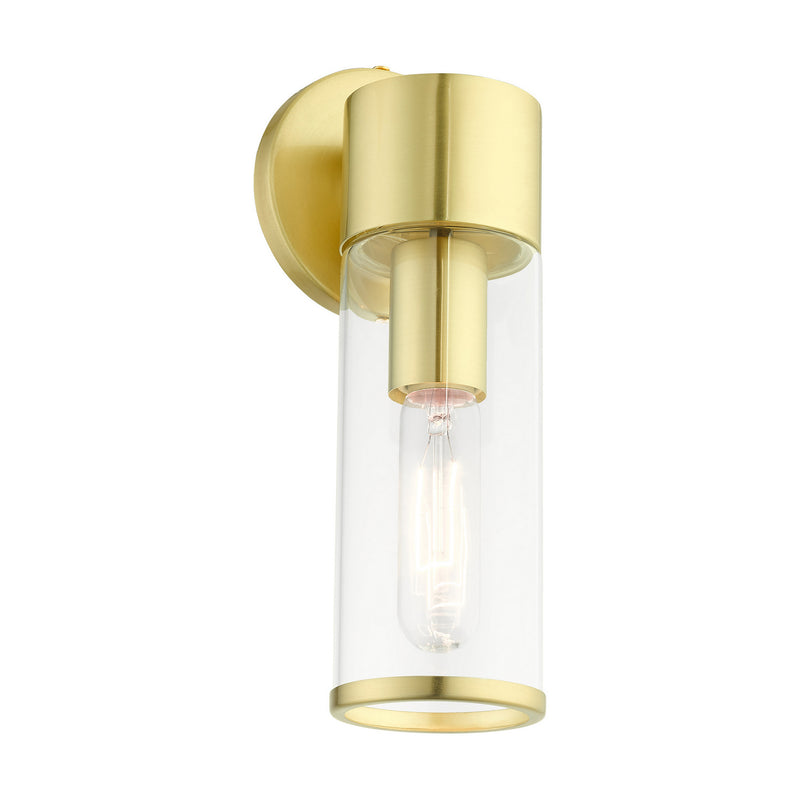 Livex Lighting 17281-12 One Light Wall Sconce, Satin Brass