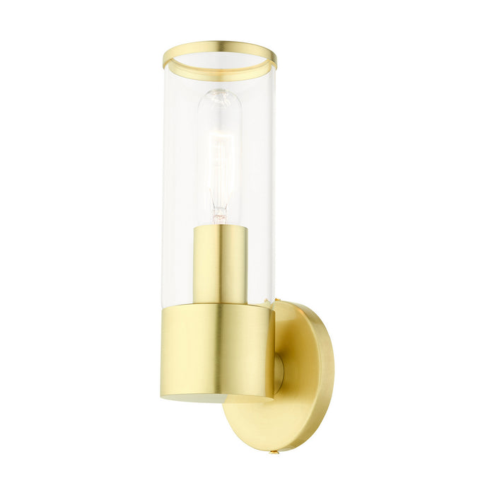 Livex Lighting 17281-12 One Light Wall Sconce, Satin Brass