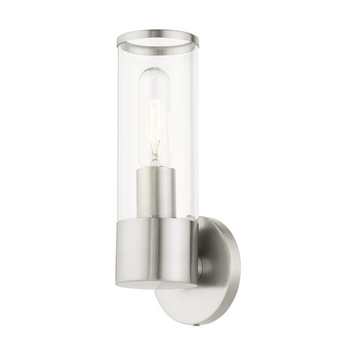 Livex Lighting 17281-91 One Light Wall Sconce, Brushed Nickel