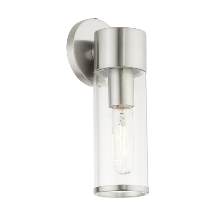 Livex Lighting 17281-91 One Light Wall Sconce, Brushed Nickel
