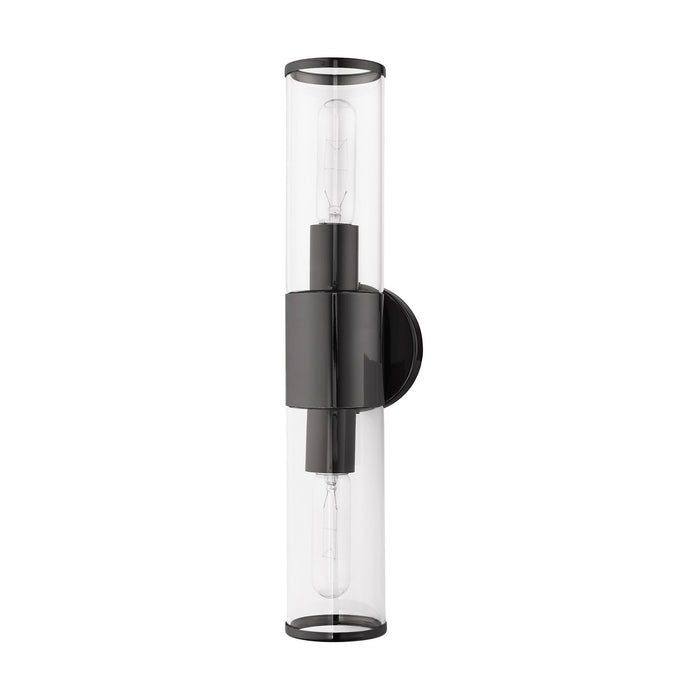 Livex Lighting 17282-46 Two Light Vanity, Black Chrome