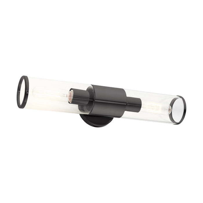 Livex Lighting 17282-46 Two Light Vanity, Black Chrome