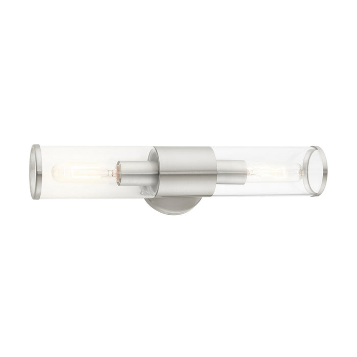 Livex Lighting 17282-91 Two Light Vanity, Brushed Nickel