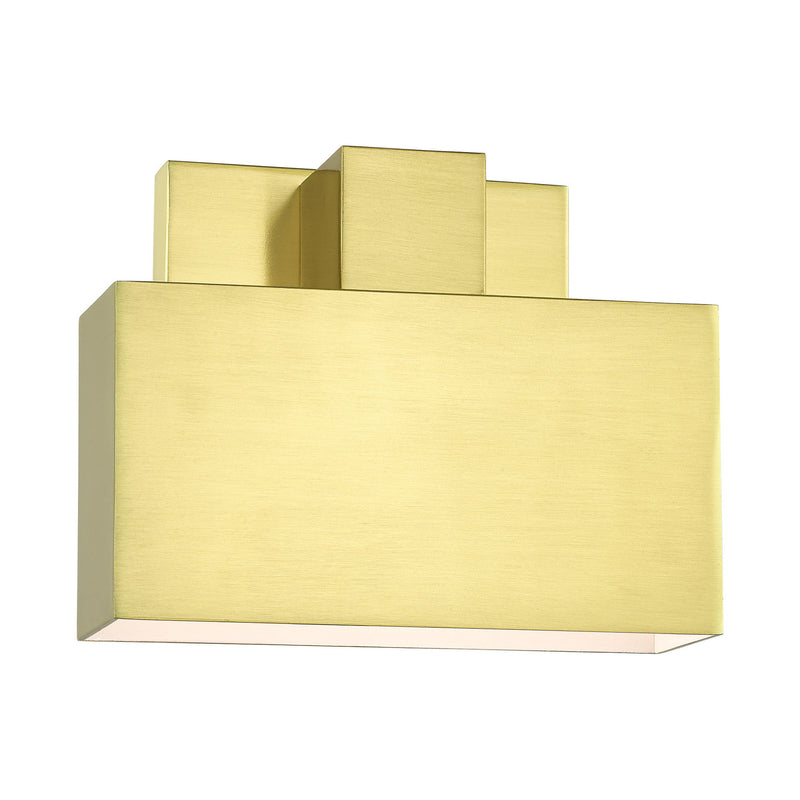 Livex Lighting 22422-12 One Light Outdoor Wall Sconce, Satin Brass
