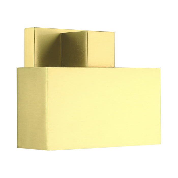Livex Lighting 22422-12 One Light Outdoor Wall Sconce, Satin Brass