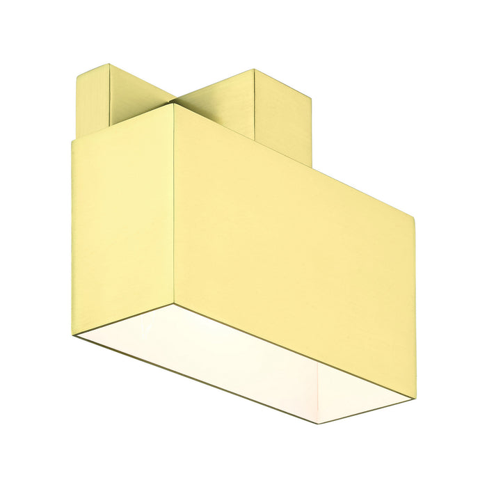 Livex Lighting 22422-12 One Light Outdoor Wall Sconce, Satin Brass