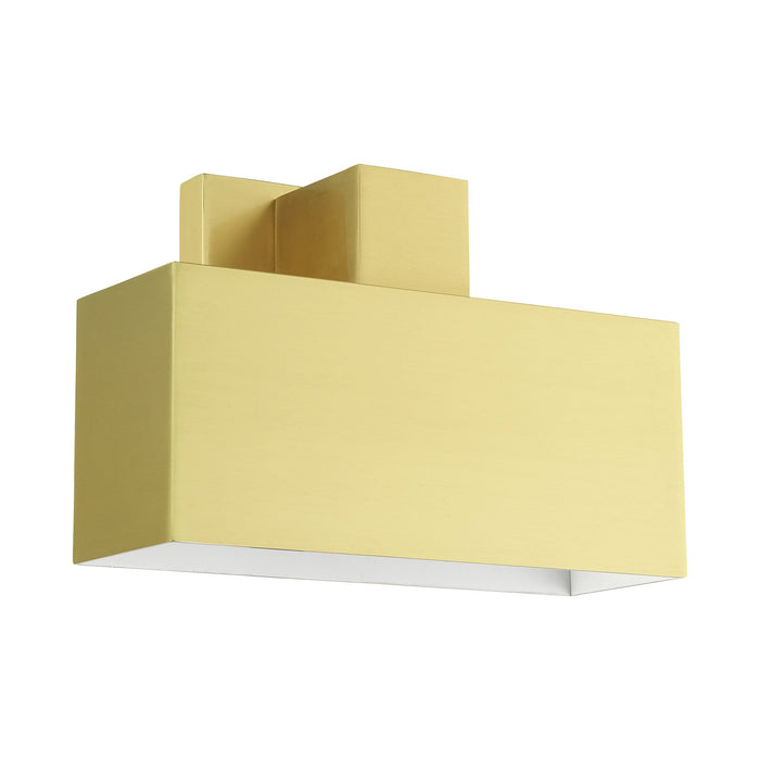 Livex Lighting 22423-12 One Light Outdoor Wall Sconce, Satin Brass