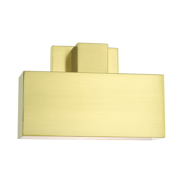 Livex Lighting 22423-12 One Light Outdoor Wall Sconce, Satin Brass