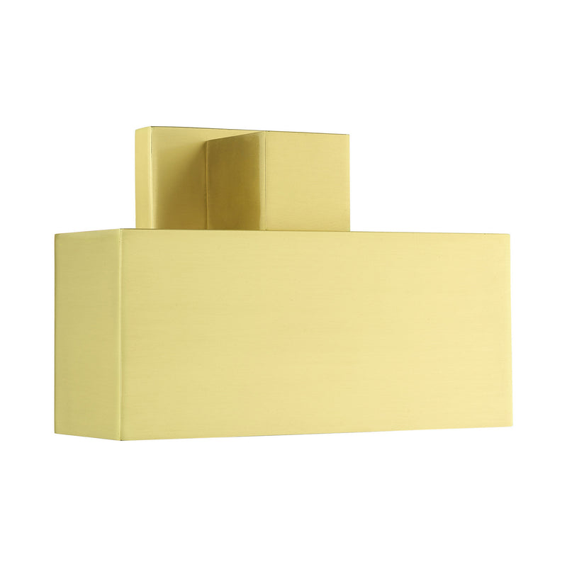 Livex Lighting 22423-12 One Light Outdoor Wall Sconce, Satin Brass